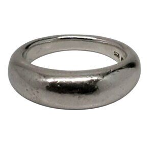 Robert Lee Morris Sterling Silver Dome Ring Size 6.75 #23572
